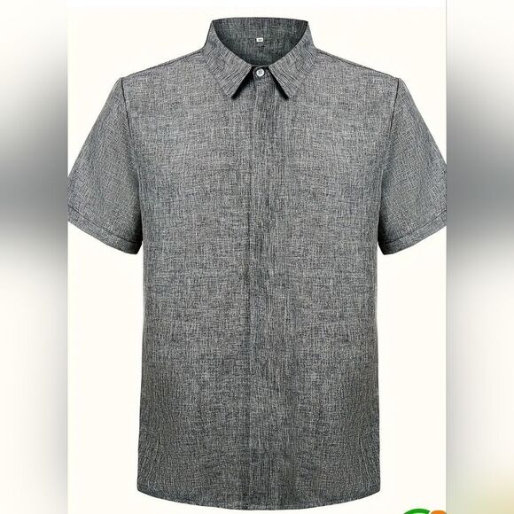 MEN Summer Fashion Short Sleeves Shirt - Picture 4 of 8